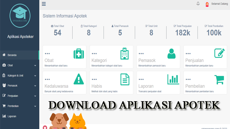 Download Aplikasi Apotek Berbasis Codeigniter